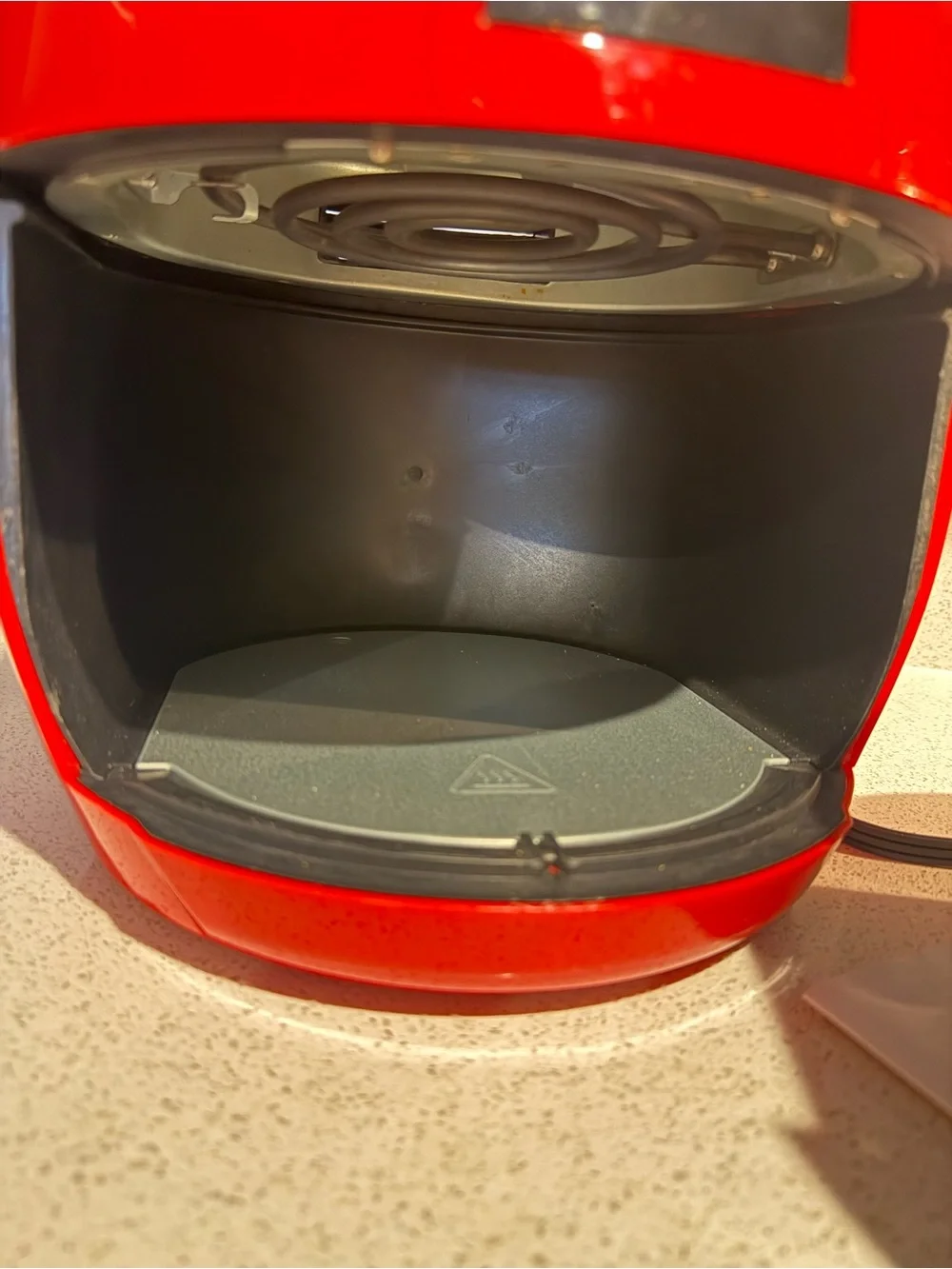 Red Digital Air Fryer with Touch Controls